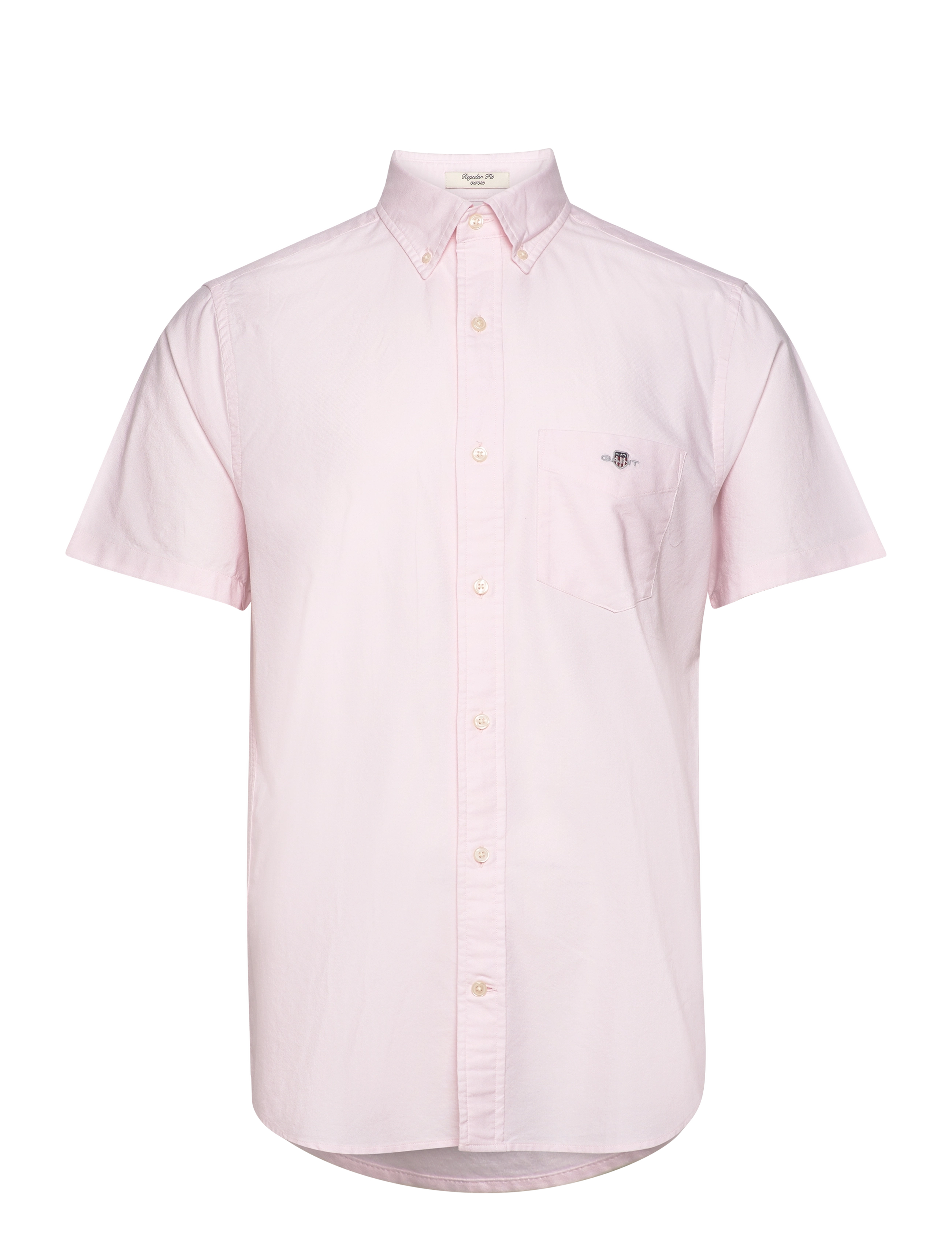 Gant REG CLASSIC OXFORD SS SHIRT - Basic shirts - LIGHT PINK / pink/rose