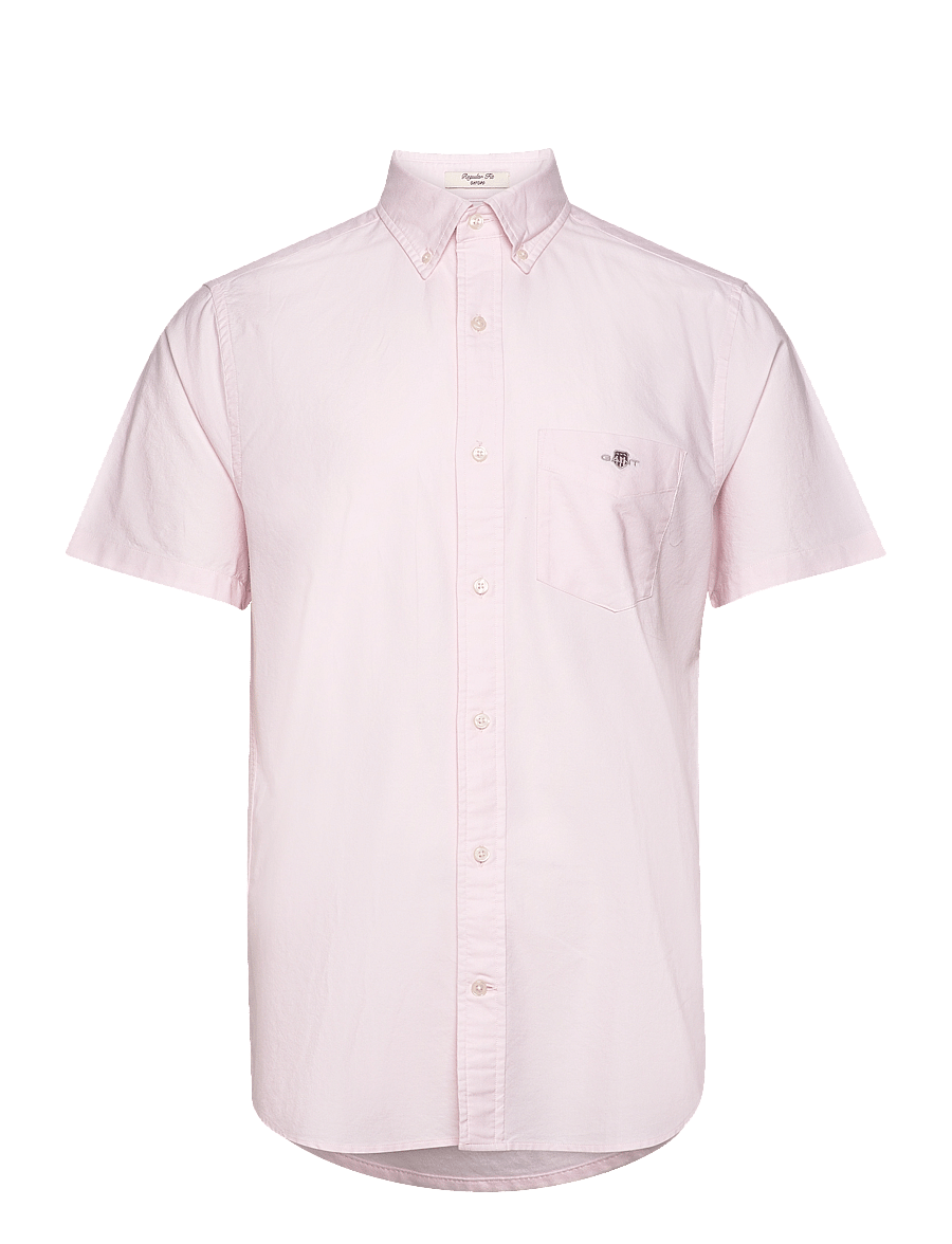 Gant - REG CLASSIC OXFORD SS SHIRT - oxford skjorter - light pink - 1