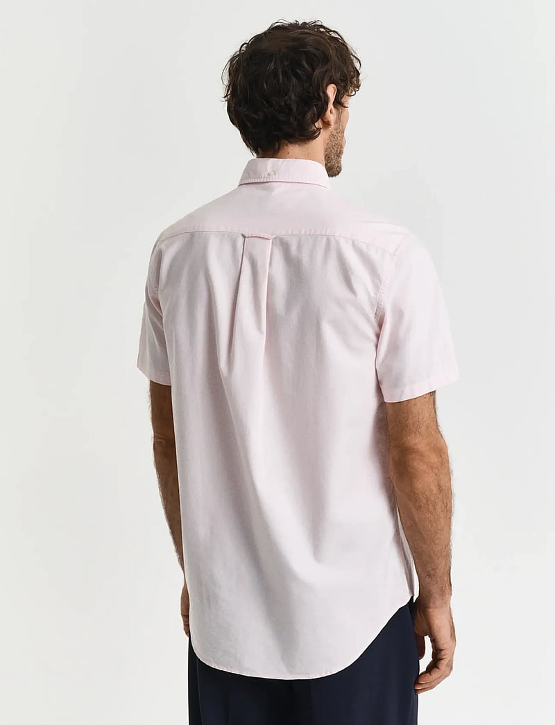 GANT - REG CLASSIC OXFORD SS SHIRT - oxford stila krekli - light pink - 3