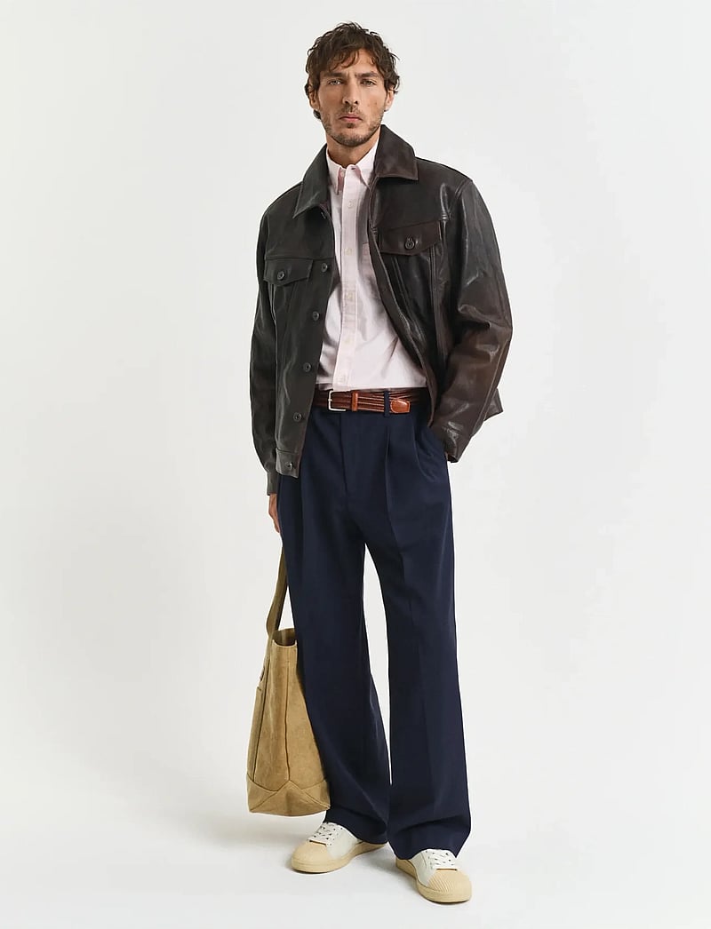 GANT - REG CLASSIC OXFORD SS SHIRT - oxford stila krekli - light pink - 5