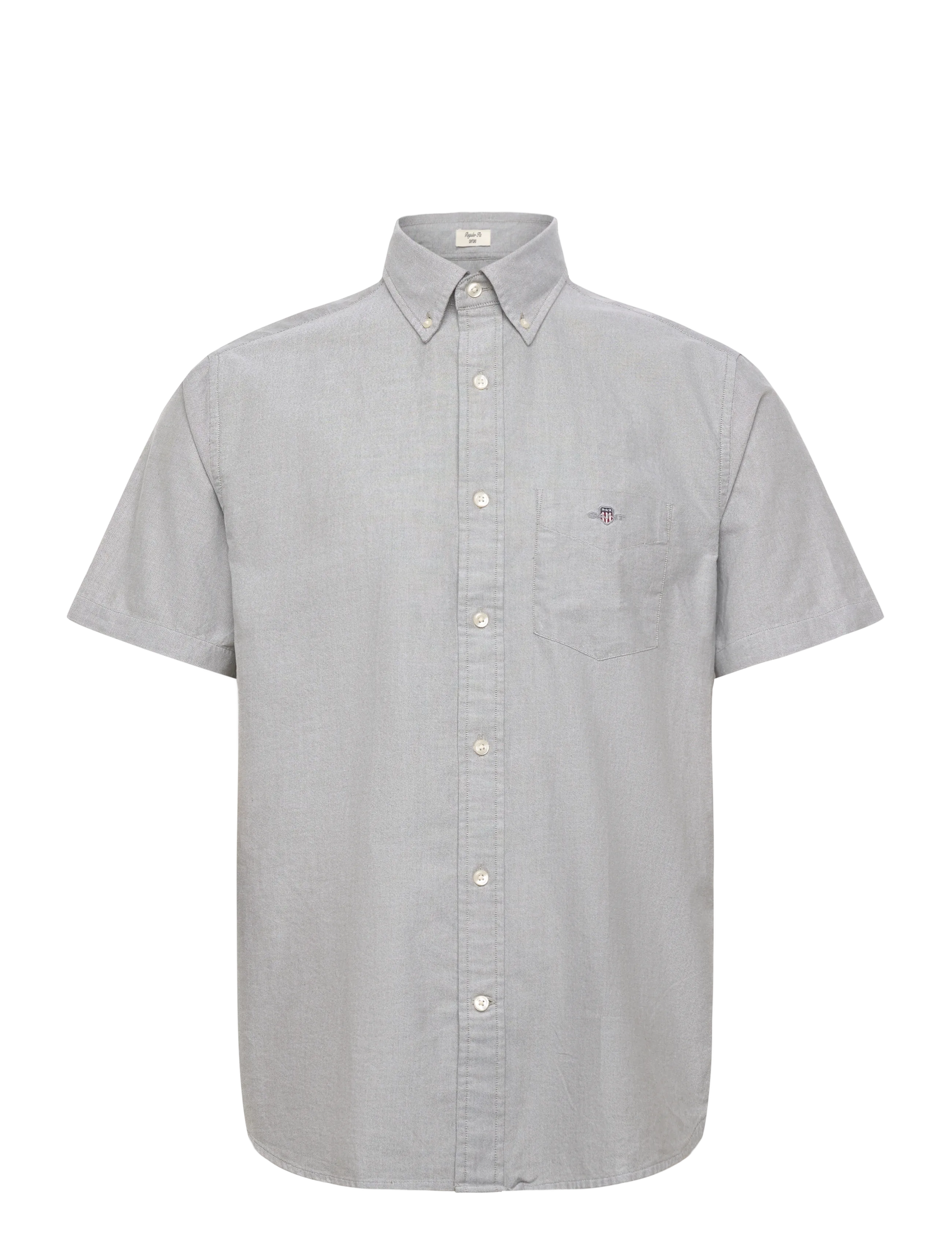 Gant REG CLASSIC OXFORD SS SHIRT - Skjorter - MOSS GREEN / purple
