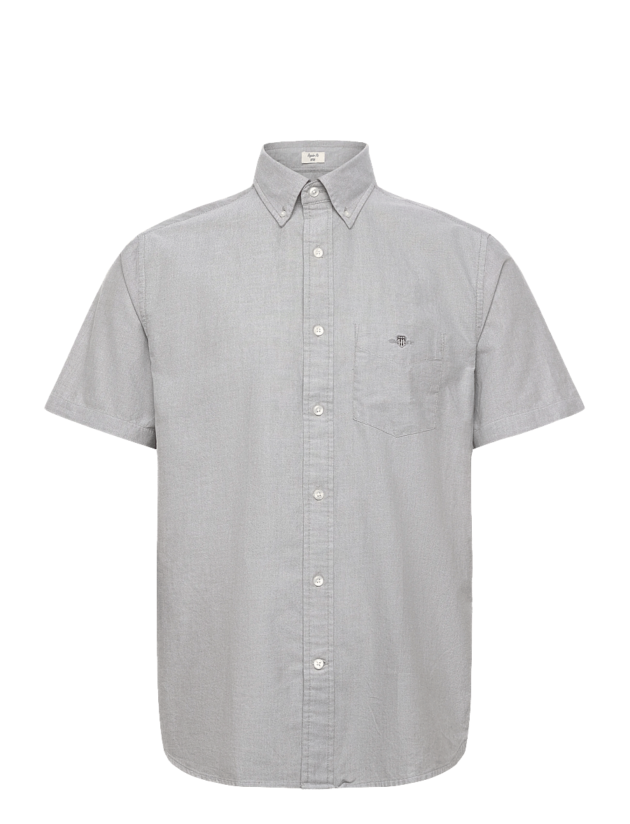 Gant - REG CLASSIC OXFORD SS SHIRT - chemises oxford - moss green - 0