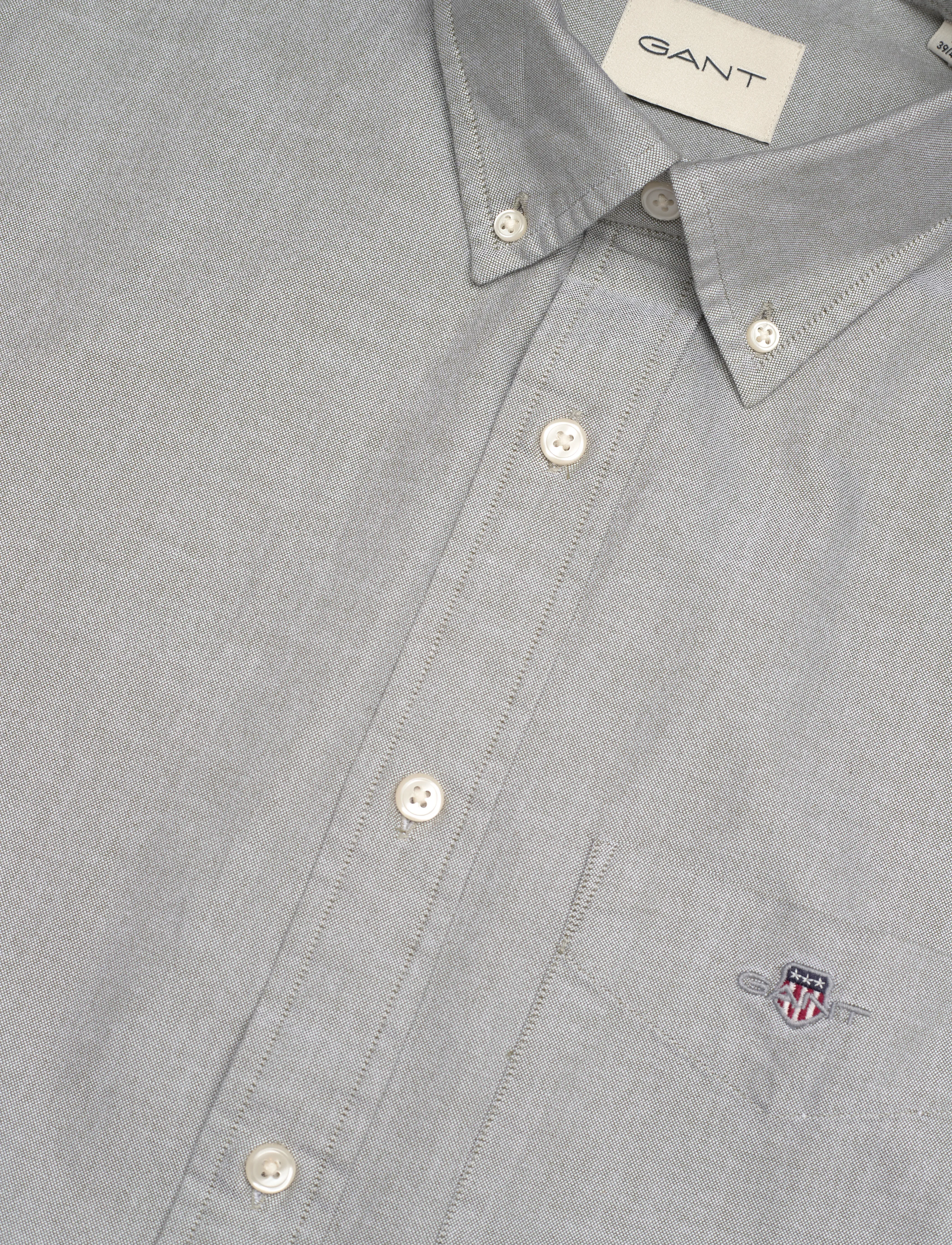 Gant - REG CLASSIC OXFORD SS SHIRT - chemises oxford - moss green - 3