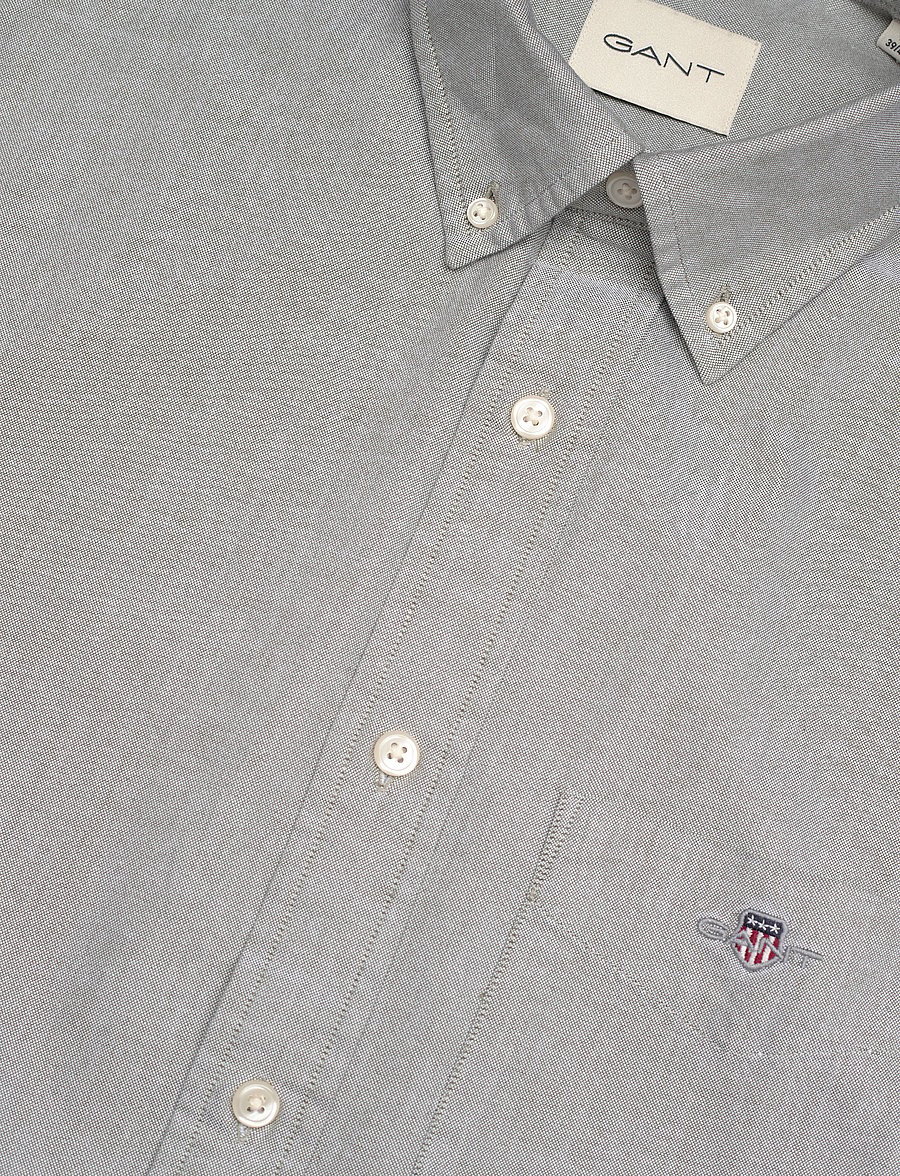 Gant - REG CLASSIC OXFORD SS SHIRT - chemises oxford - moss green - 3