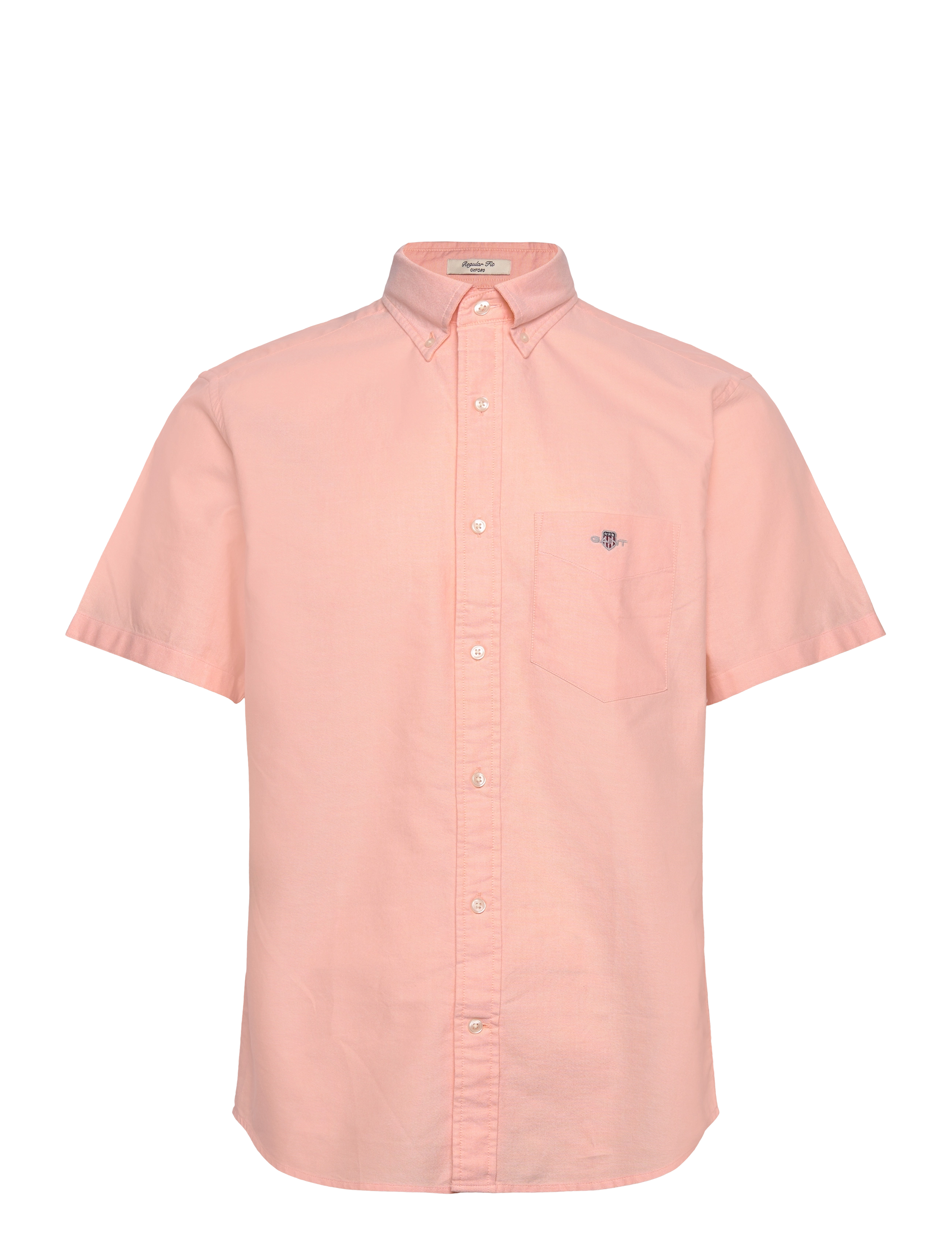 Gant REG CLASSIC OXFORD SS SHIRT - Skjorter - PEACHY ORANGE / pink/rose