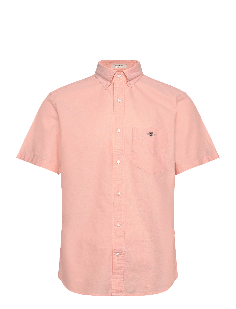 Gant - REG CLASSIC OXFORD SS SHIRT - oxford skjorter - peachy orange - 0