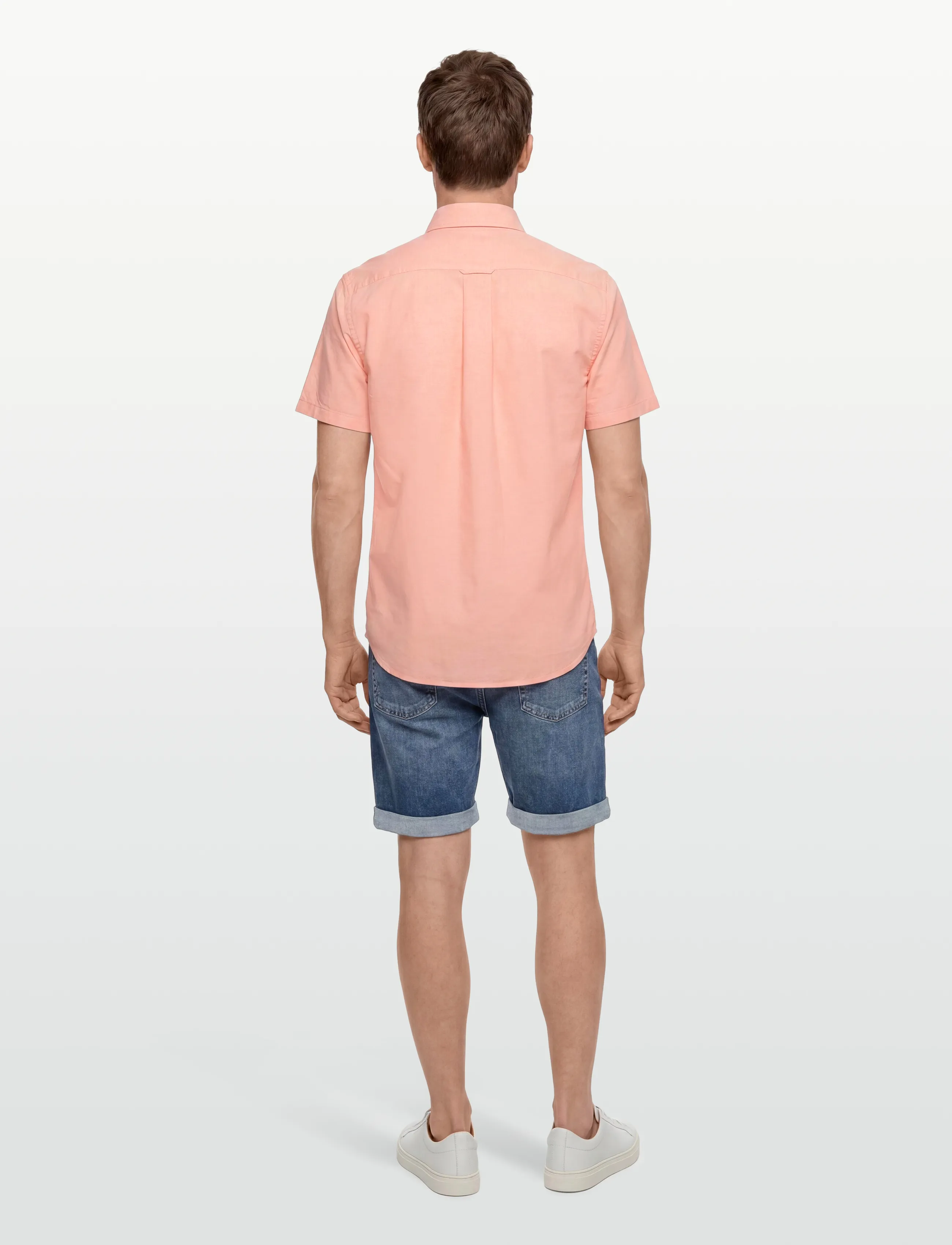 Gant - REG CLASSIC OXFORD SS SHIRT - oxford skjorter - peachy orange - 4