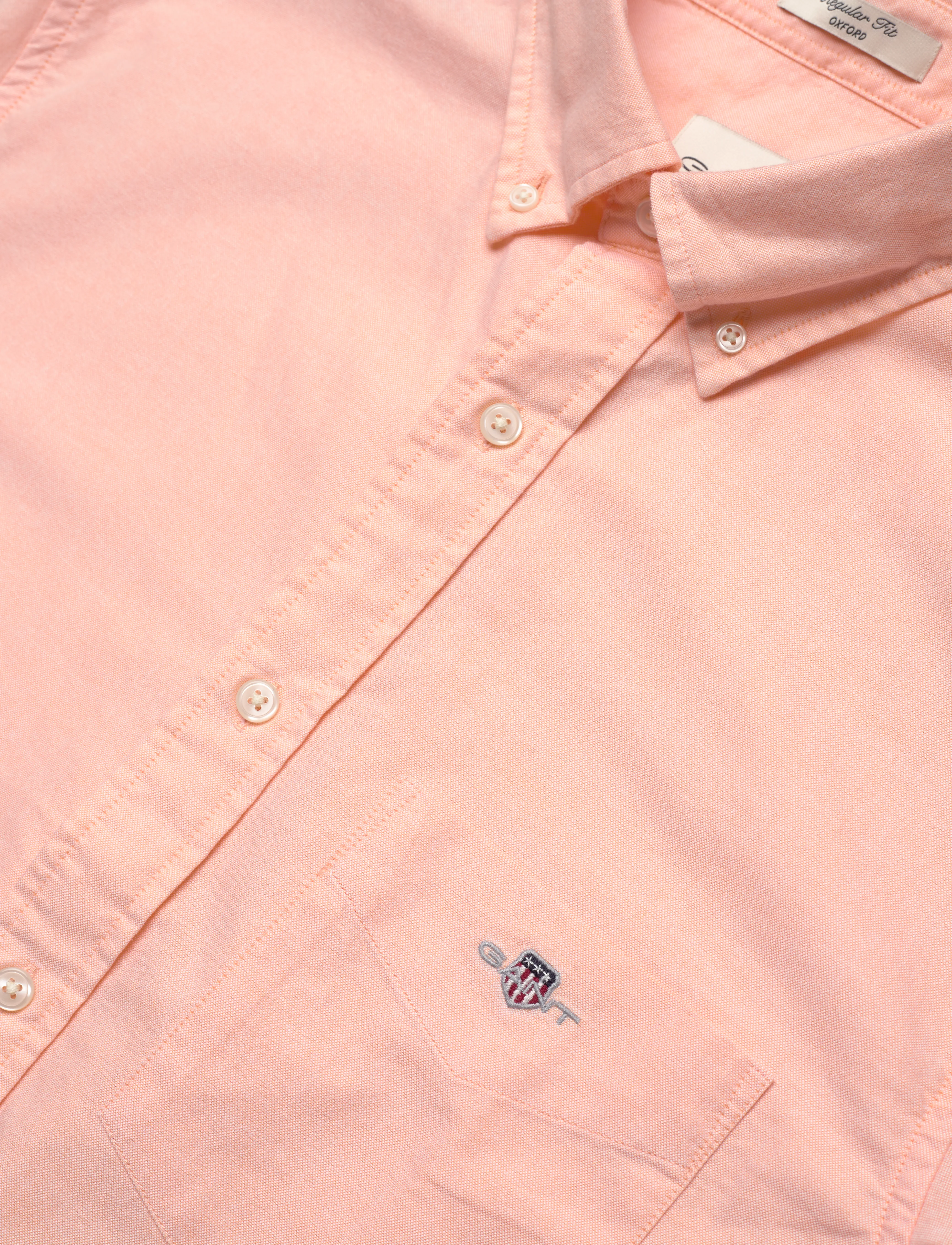 Gant - REG CLASSIC OXFORD SS SHIRT - oxford skjorter - peachy orange - 3