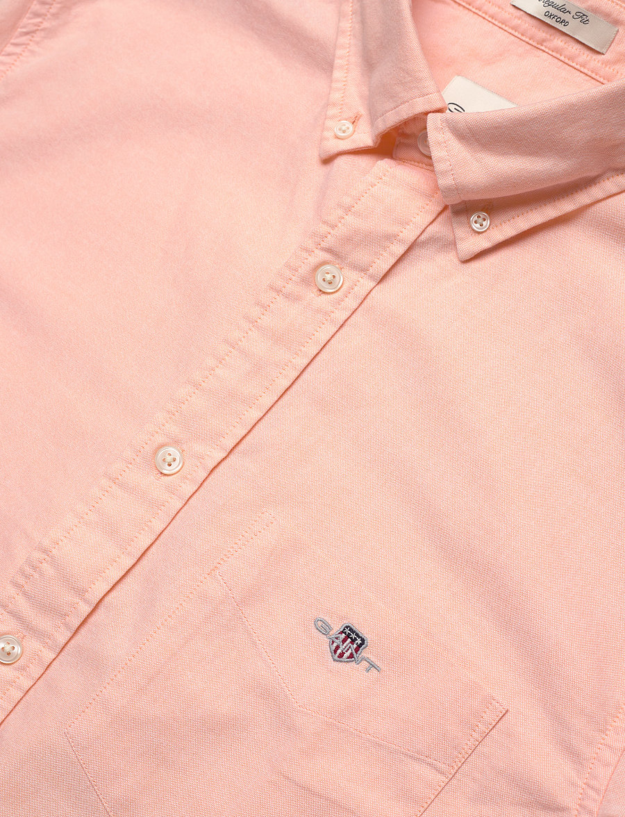 Gant - REG CLASSIC OXFORD SS SHIRT - oxford skjorter - peachy orange - 3