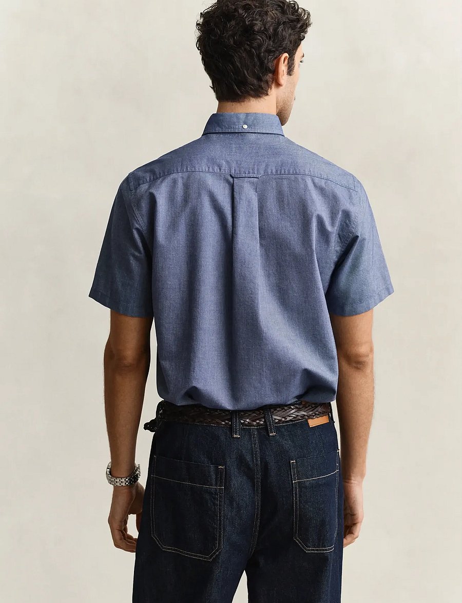 Gant - REG CLASSIC OXFORD SS SHIRT - oxford-kauluspaidat - persian blue - 3