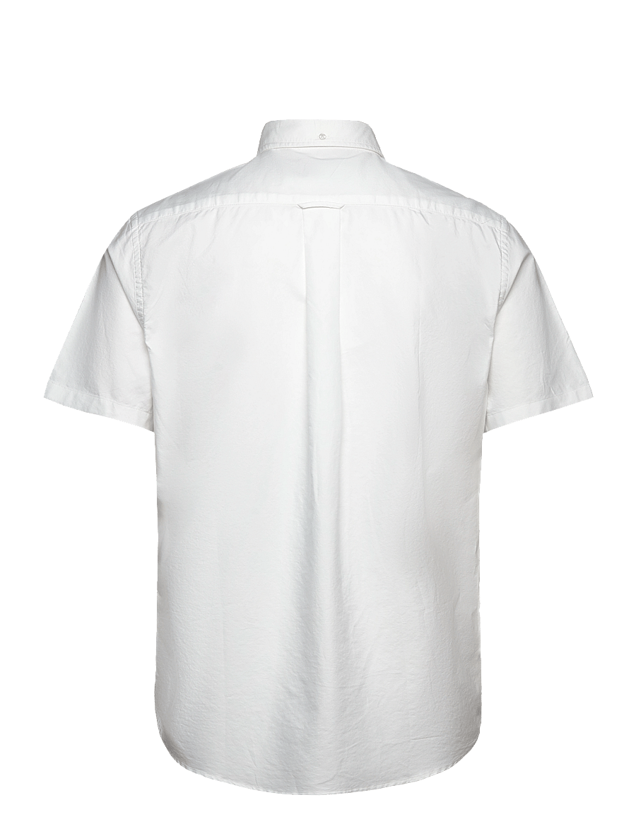 Gant - REG CLASSIC OXFORD SS SHIRT - oxford stila krekli - white - 2