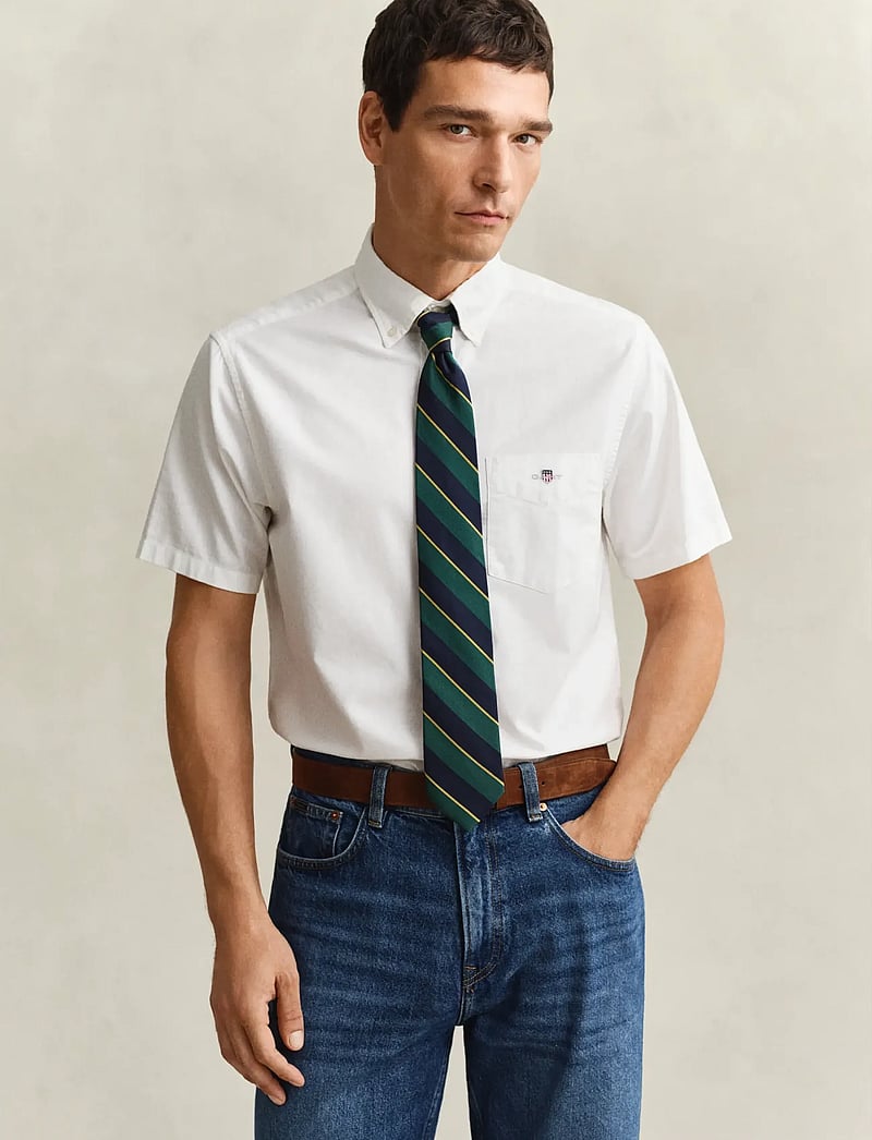 GANT - REG CLASSIC OXFORD SS SHIRT - tavalised t-särgid - white - 0