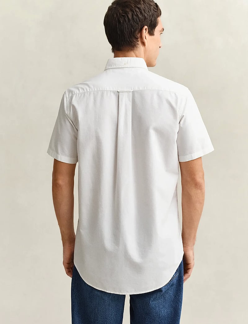 GANT - REG CLASSIC OXFORD SS SHIRT - tavalised t-särgid - white - 3
