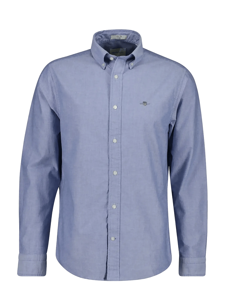 Gant - SLIM CLASSIC OXFORD SHIRT - oxfordi särgid - college blue - 0