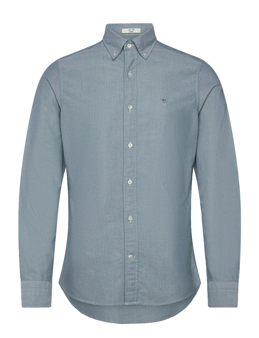 Gant - SLIM CLASSIC OXFORD SHIRT - oxford skjorter - deep forest green - 0
