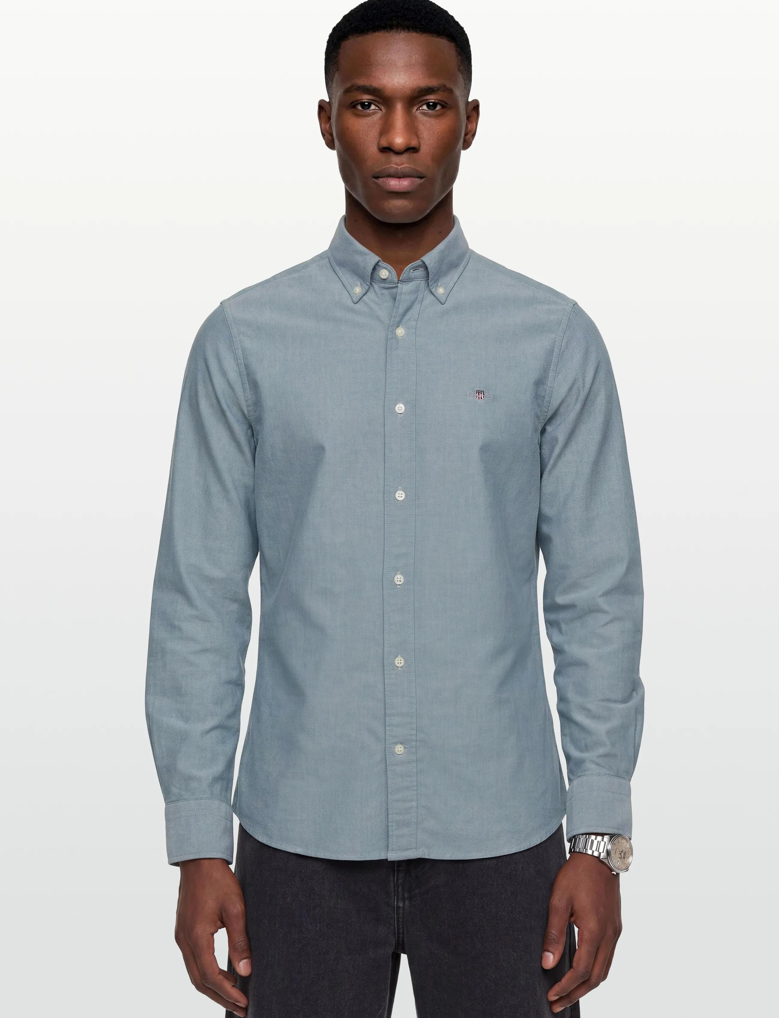 Gant - SLIM CLASSIC OXFORD SHIRT - oxford skjorter - deep forest green - 3
