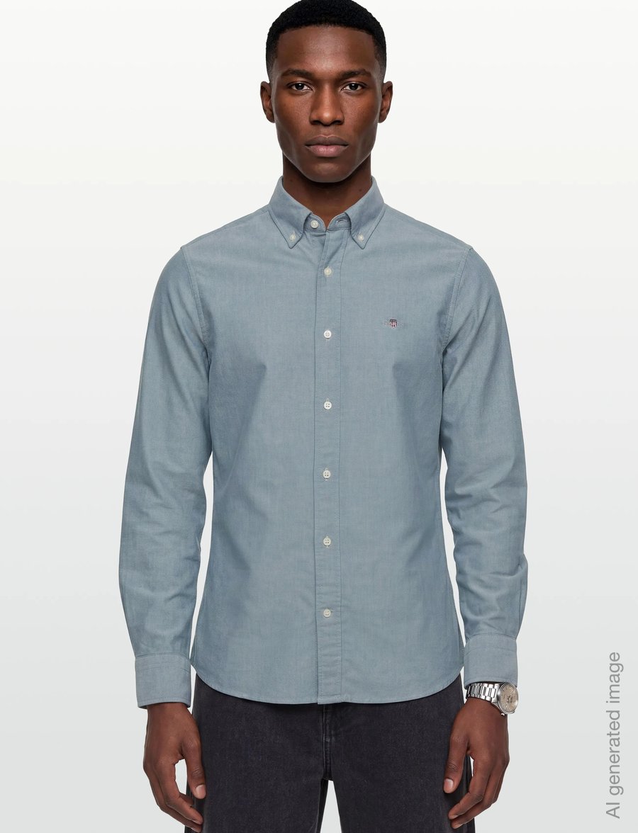 Gant - SLIM OXFORD SHIRT - oxford skjorter - deep forest green - 3