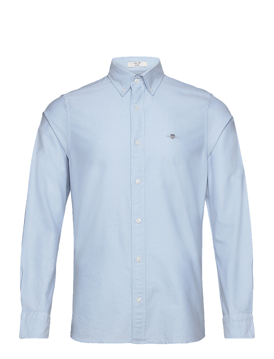 Gant - SLIM OXFORD SHIRT - oxford skjorter - light blue - 1