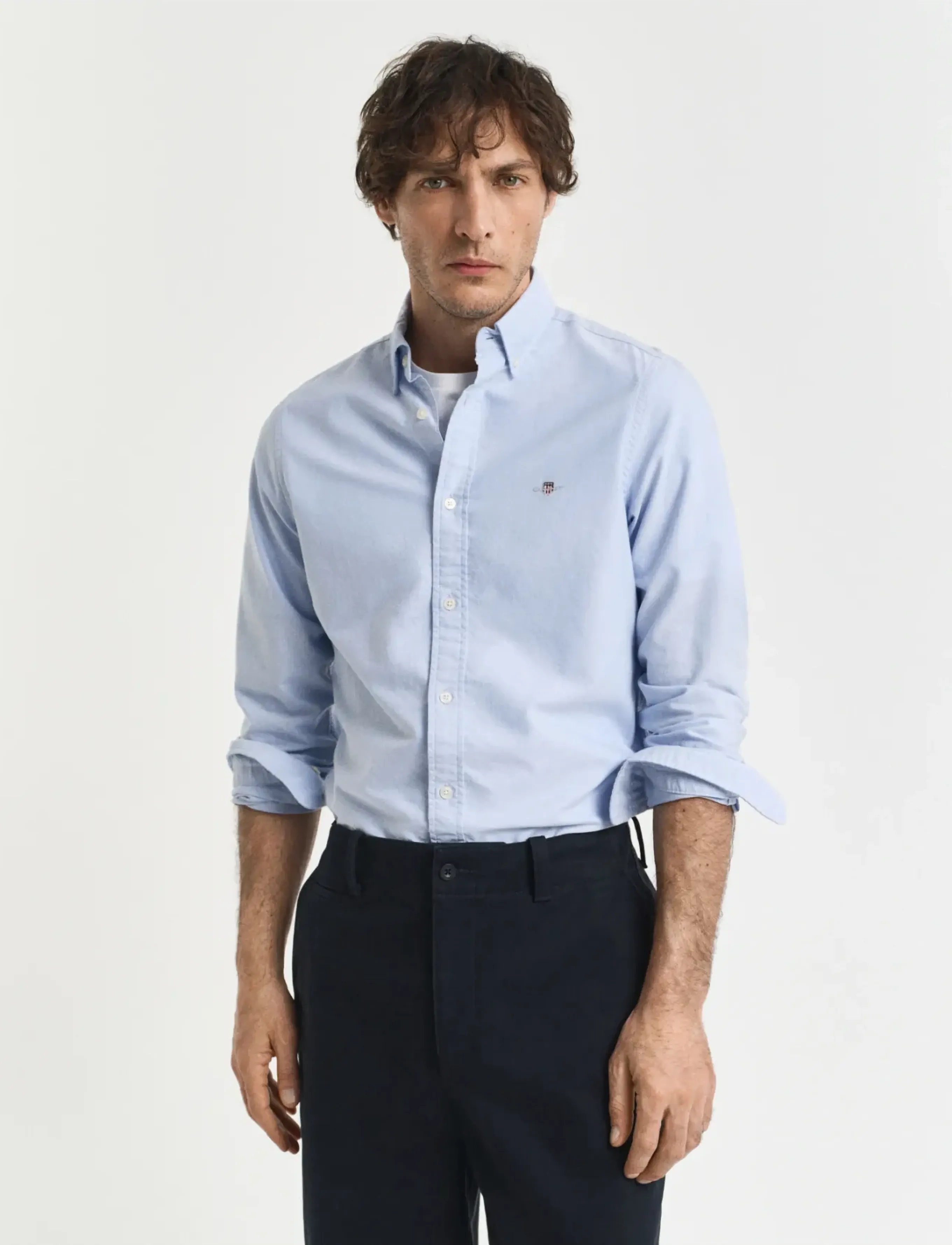 Gant SLIM CLASSIC OXFORD SHIRT - Skjorter - LIGHT BLUE / blue