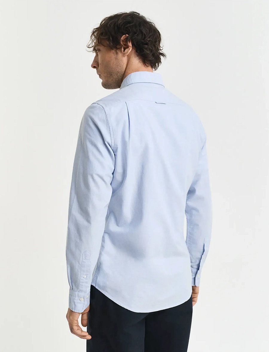 Gant - SLIM OXFORD SHIRT - oxford skjorter - light blue - 3