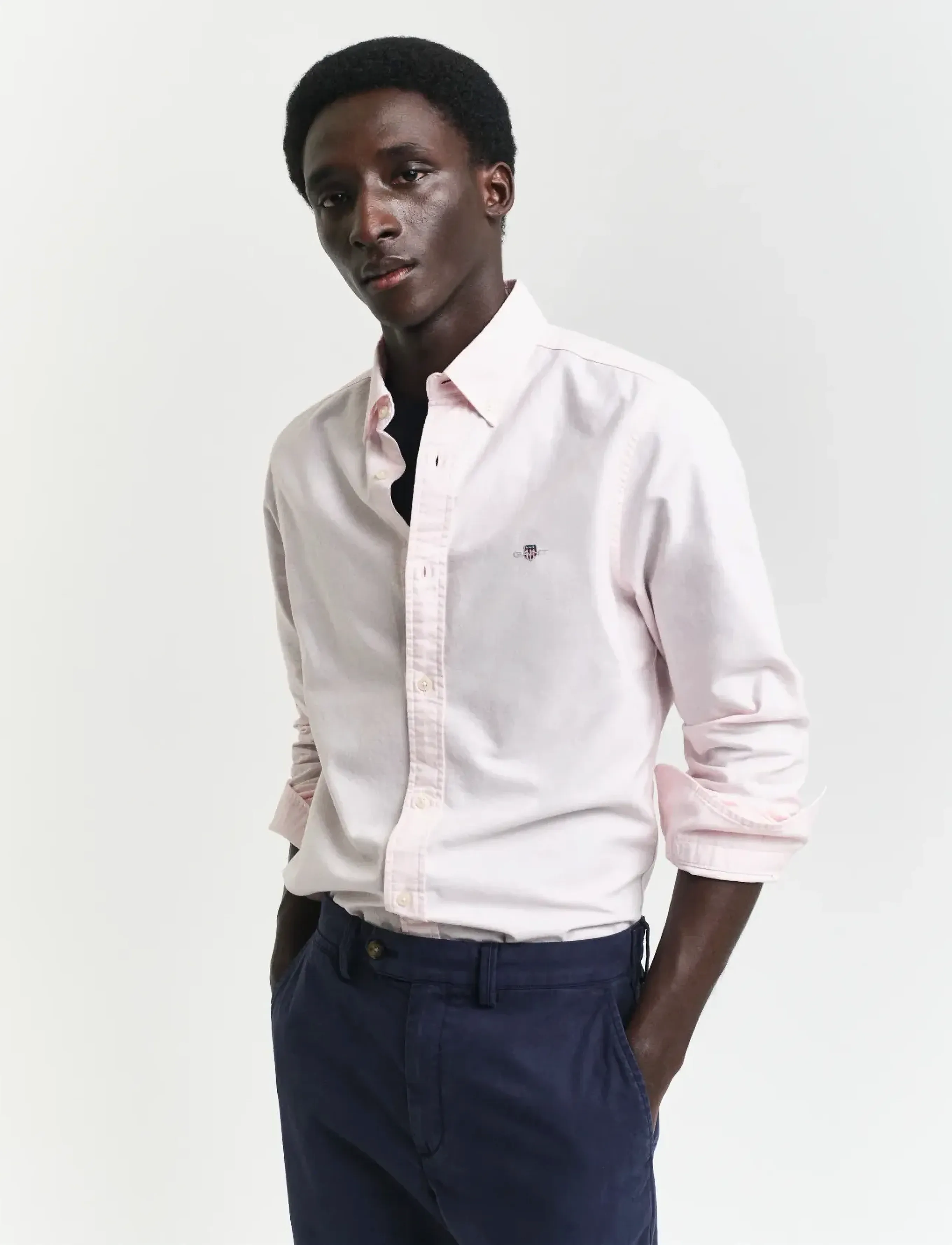 Gant SLIM CLASSIC OXFORD SHIRT - Skjorter - LIGHT PINK / pink/rose