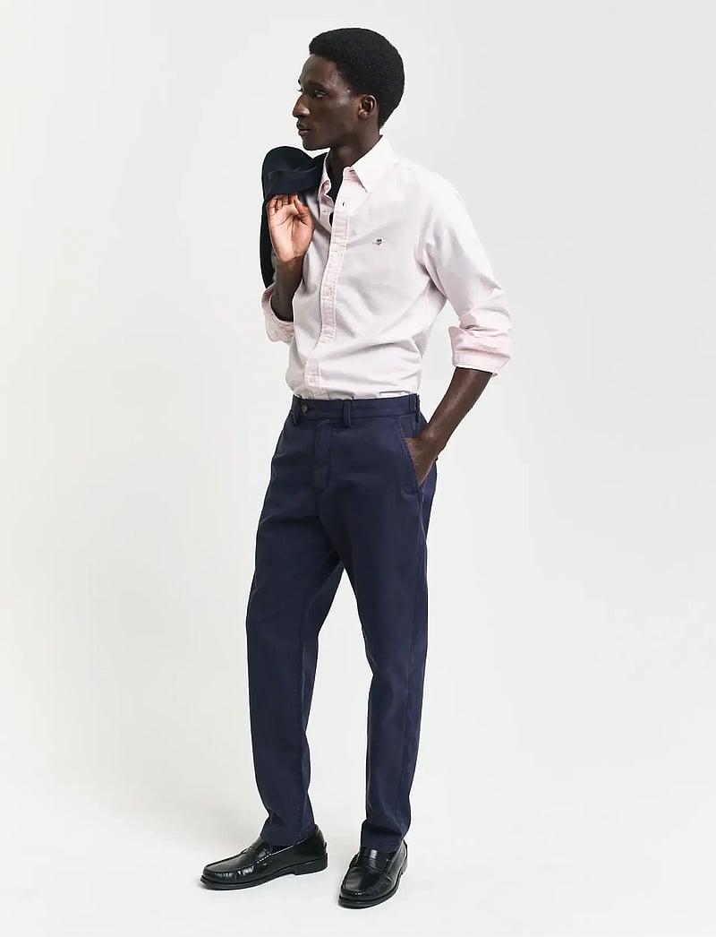 GANT - SLIM CLASSIC OXFORD SHIRT - basic skjortor - light pink - 5