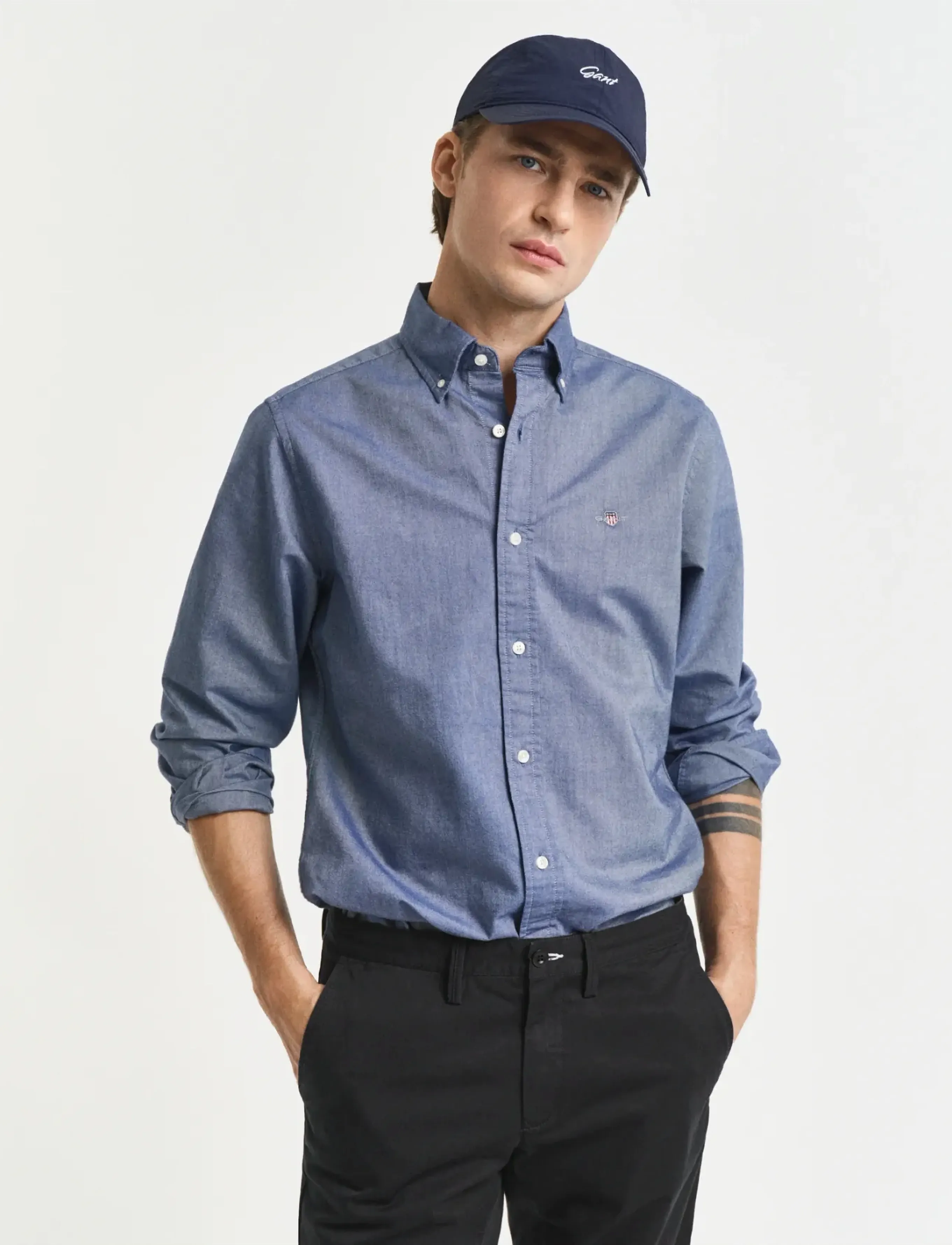 GANT SLIM OXFORD SHIRT - Fatnaður - PERSIAN BLUE / blue