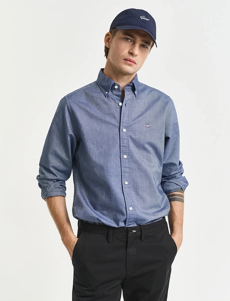 GANT - SLIM CLASSIC OXFORD SHIRT - basic skjortor - persian blue - 0