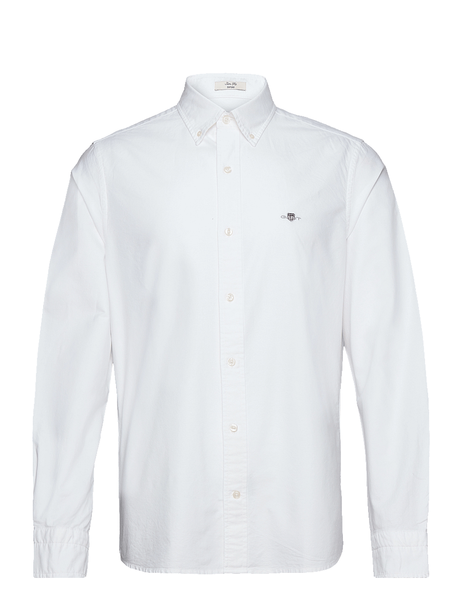Gant - SLIM OXFORD SHIRT - oxford skjorter - white - 1