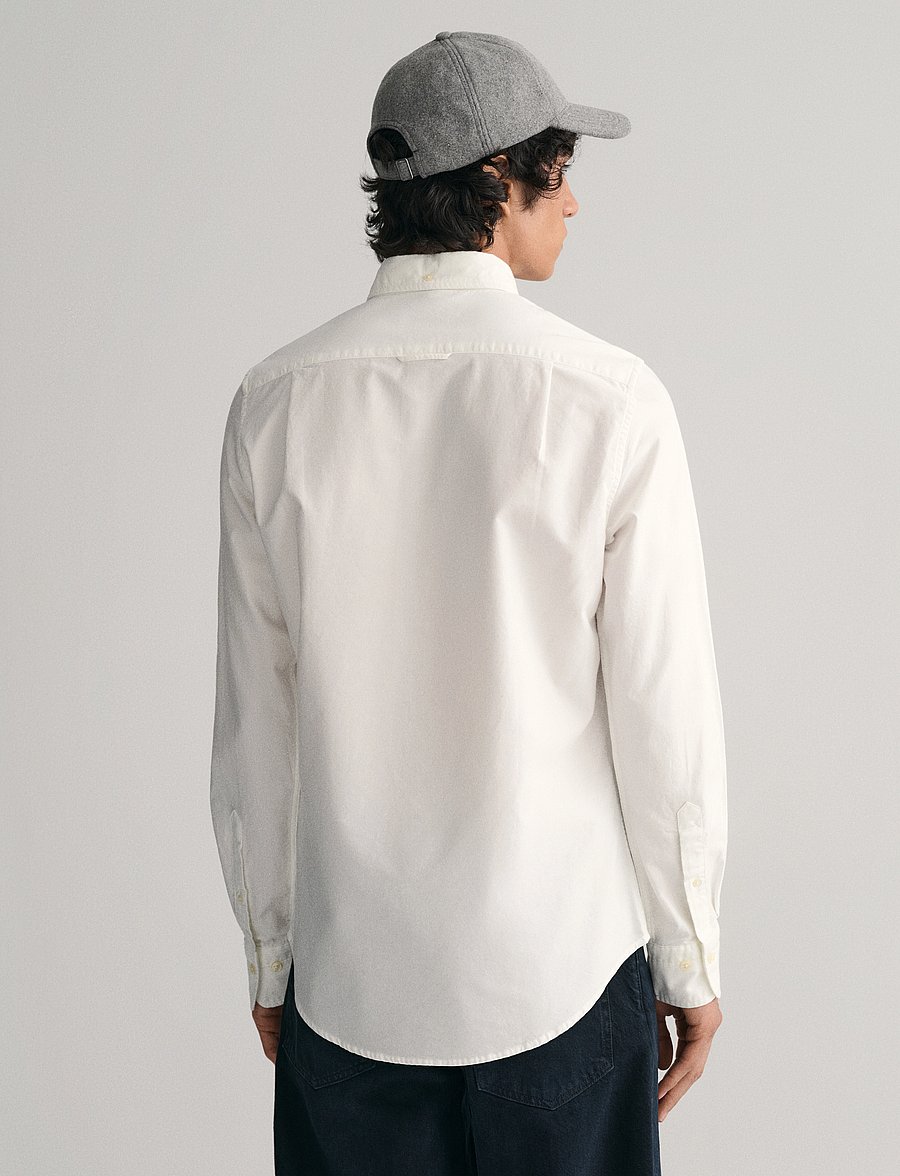 Gant - SLIM OXFORD SHIRT - oxford skjorter - white - 3