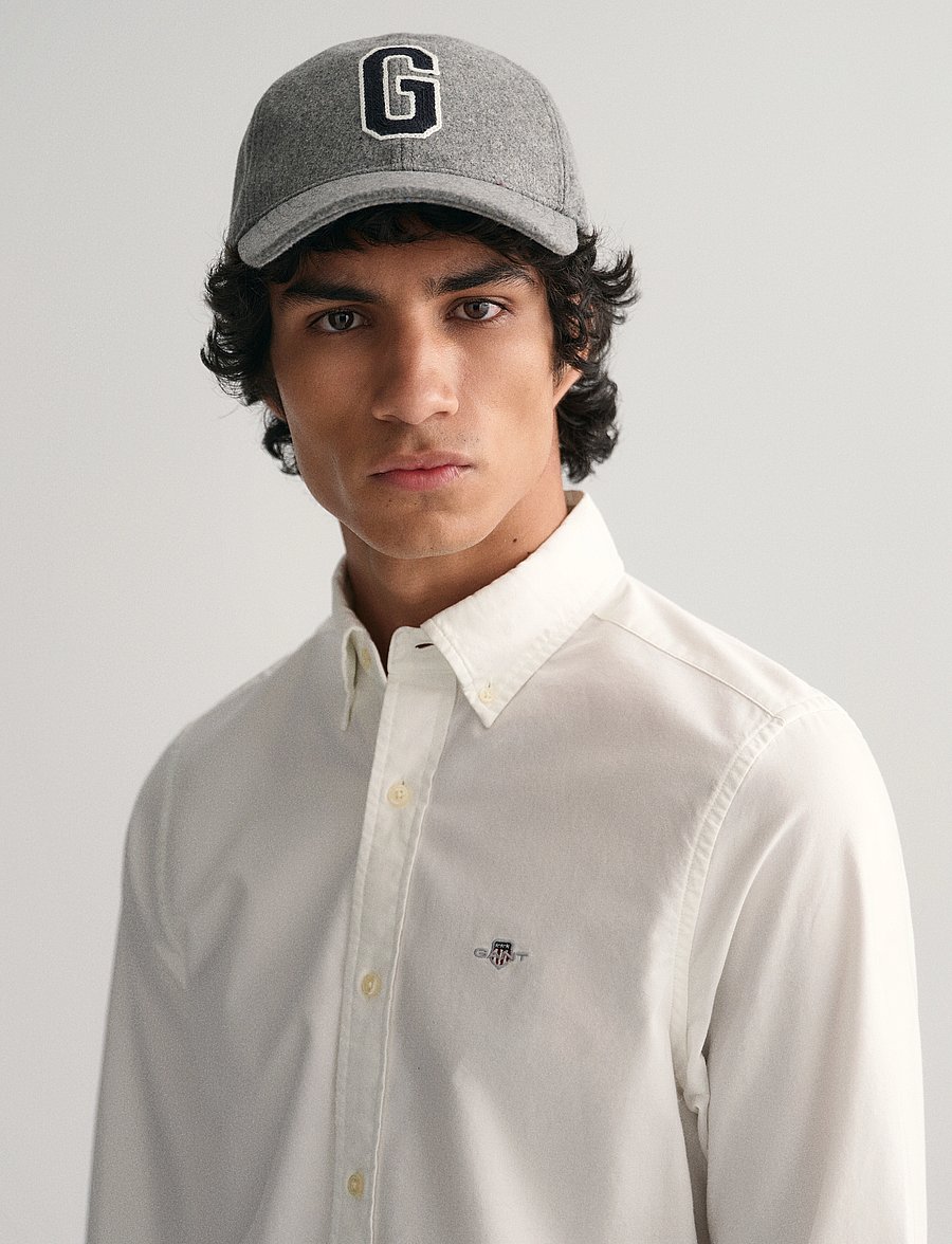 Gant - SLIM OXFORD SHIRT - oxford skjorter - white - 4