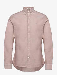 GANT - SLIM OXFORD SHIRT - oksfordo marškiniai - woody brown - 0