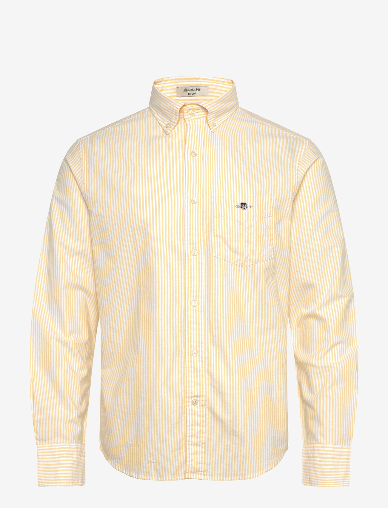 GANT - REG CLASSIC OXFORD STRIPE SHIRT - laisvalaikio marškiniai - banana yellow - 0