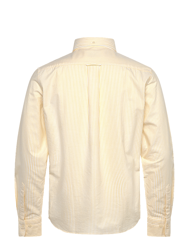 GANT - REG CLASSIC OXFORD STRIPE SHIRT - laisvalaikio marškiniai - banana yellow - 1