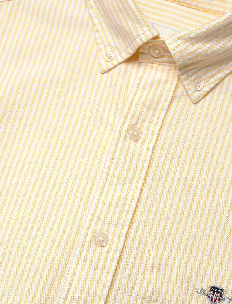 GANT - REG CLASSIC OXFORD STRIPE SHIRT - laisvalaikio marškiniai - banana yellow - 3