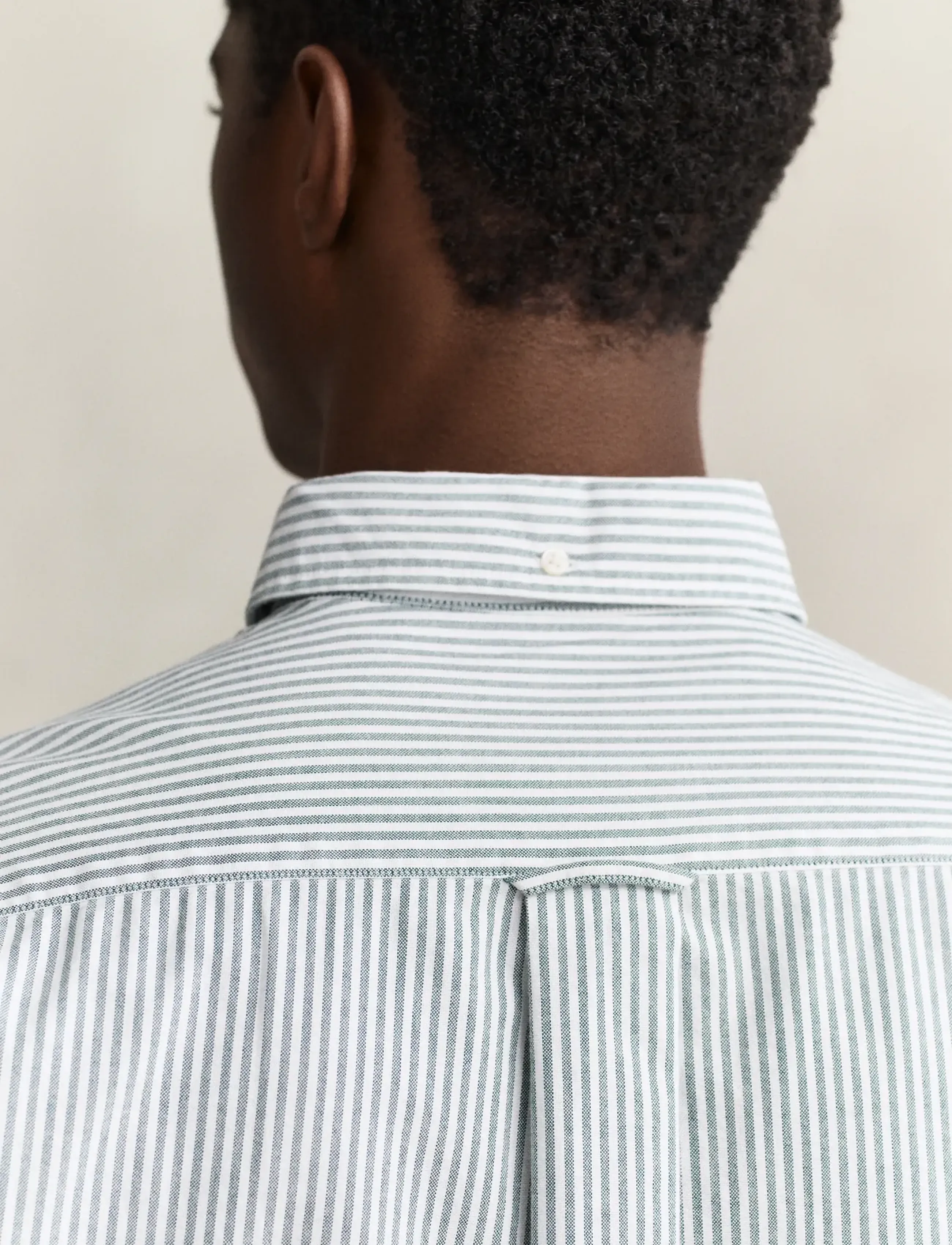 Gant - REG CLASSIC OXFORD STRIPE SHIRT - oxford skjorter - dark emerald - 3