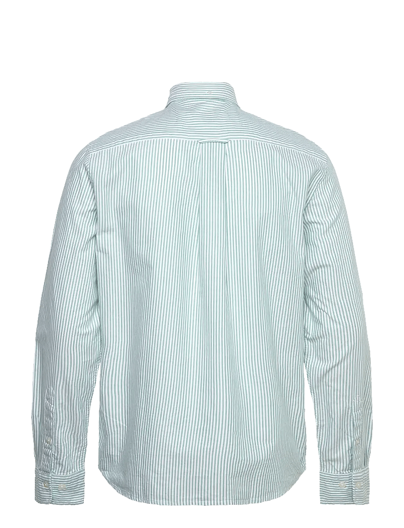 GANT - REG CLASSIC OXFORD STRIPE SHIRT - striped shirts - deep green - 2