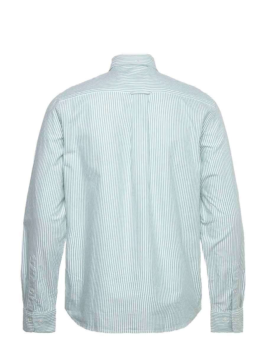 Gant - REG CLASSIC OXFORD STRIPE SHIRT - oxford skjorter - deep green - 2