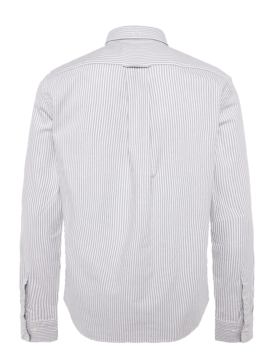 Gant - REG CLASSIC OXFORD STRIPE SHIRT - oxford skjorter - faded taupe - 1