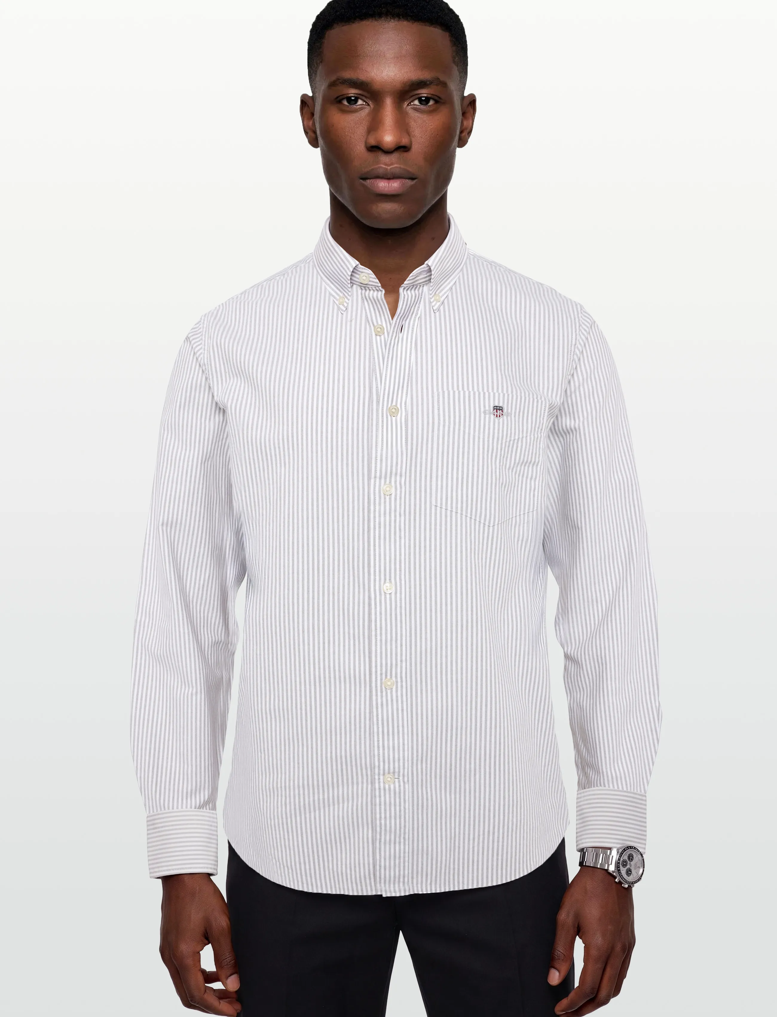 Gant - REG CLASSIC OXFORD STRIPE SHIRT - oxford-hemden - faded taupe - 3