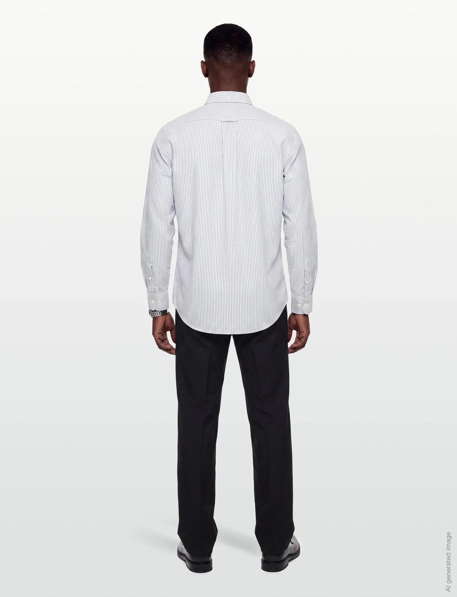 Gant - REG CLASSIC OXFORD STRIPE SHIRT - oxford-hemden - faded taupe - 4