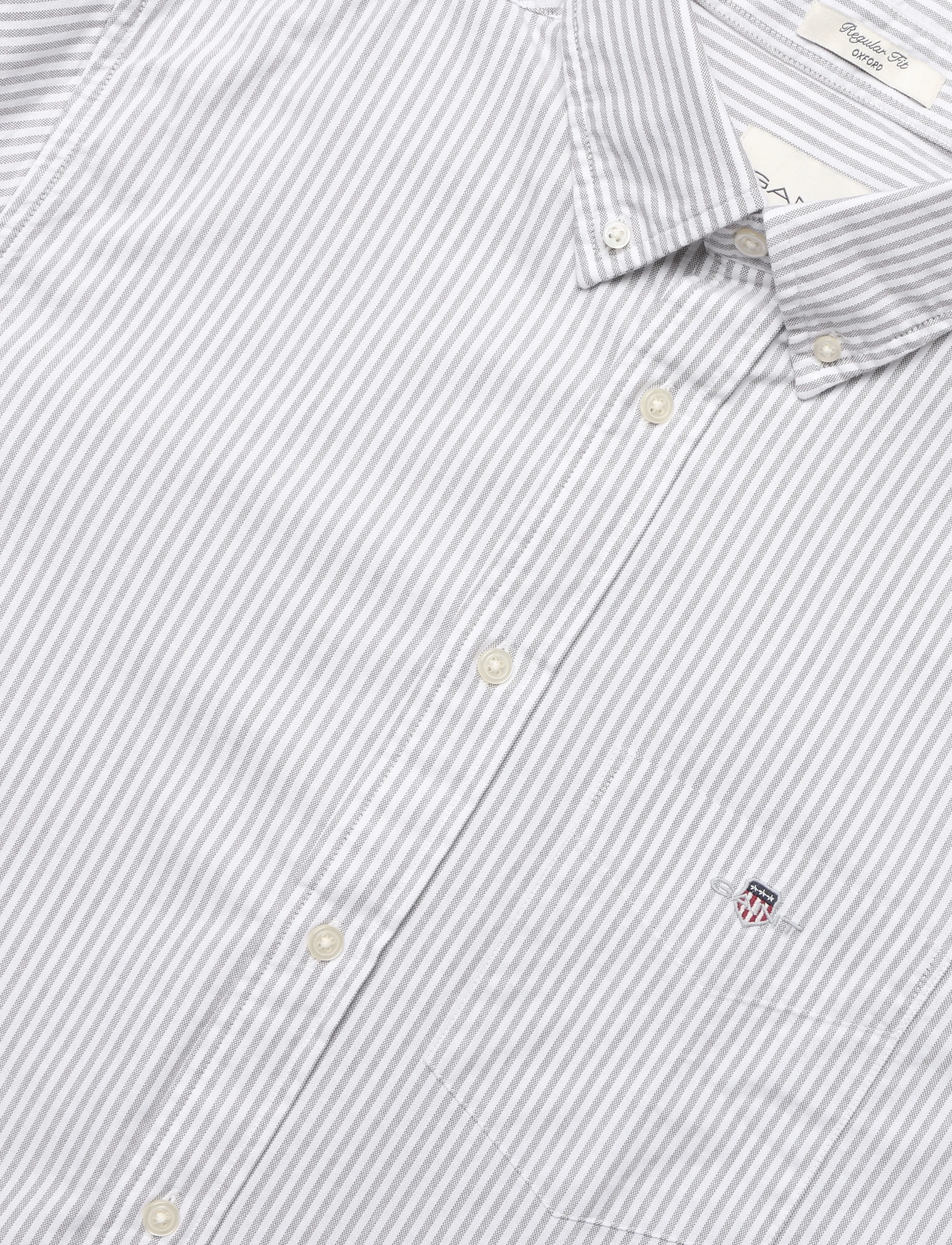 Gant - REG CLASSIC OXFORD STRIPE SHIRT - oxford skjorter - faded taupe - 2