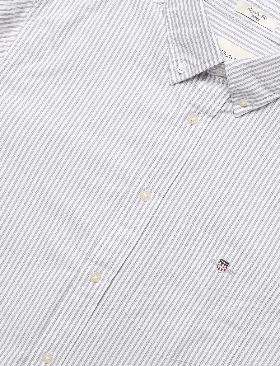 Gant - REG CLASSIC OXFORD STRIPE SHIRT - oxford skjorter - faded taupe - 2