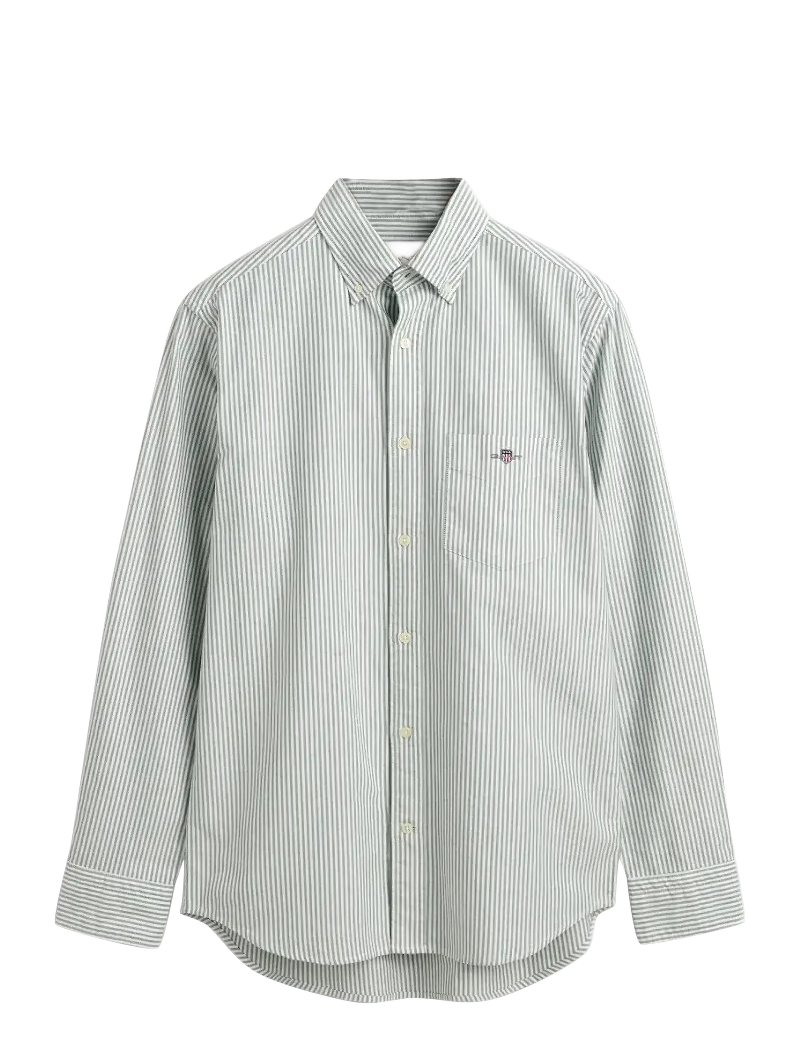 Gant Reg Classic Oxford Stripe Shirt, 3XL, Shirts, Grün - Casual, Männerswear
