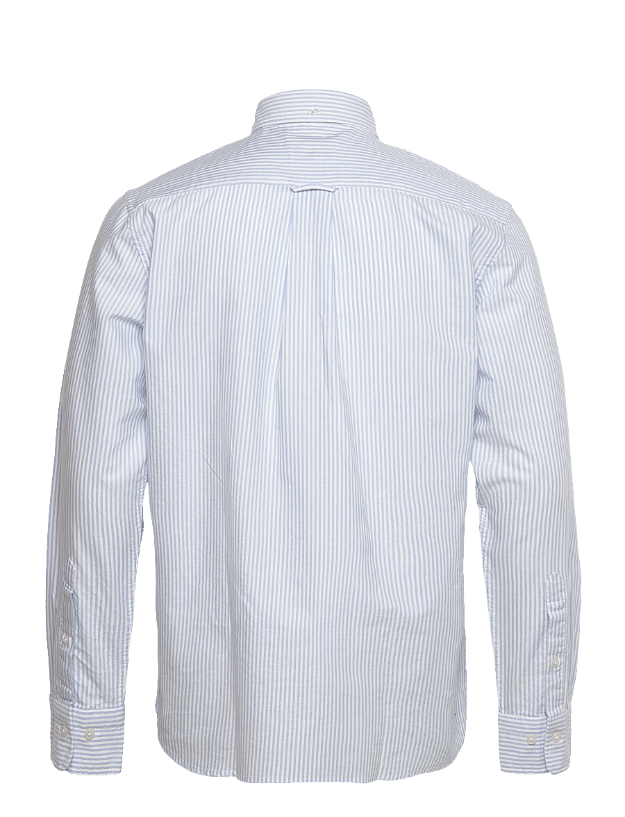 Gant - REG OXFORD BANKER STRIPE SHIRT - oxford shirts - light blue - 2