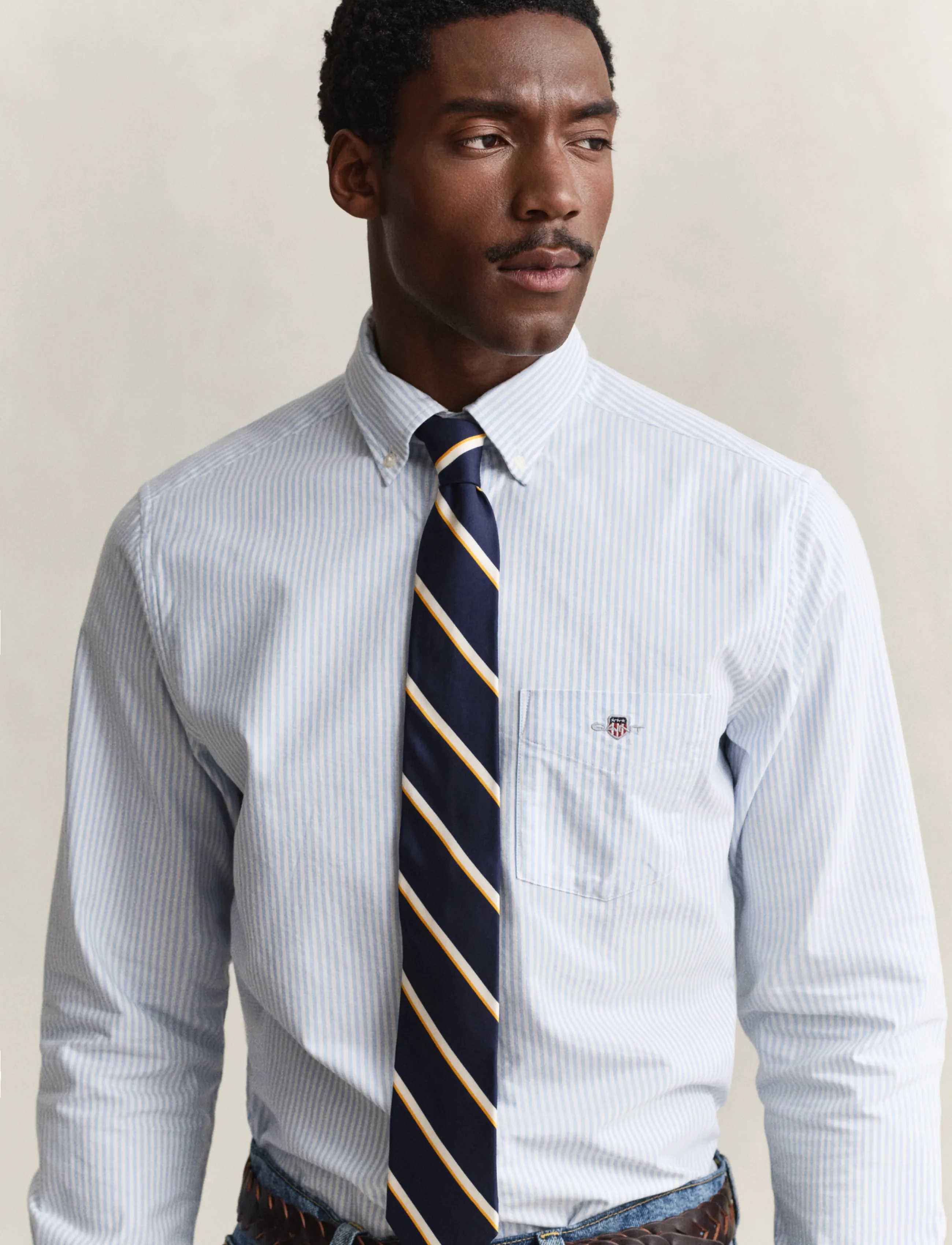Gant Reg Classic Oxford Stripe Shirt skjortor & blusar herr – bild 8