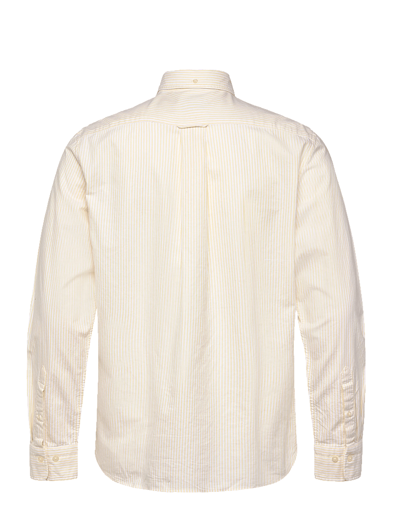 GANT - REG CLASSIC OXFORD STRIPE SHIRT - randiga skjortor - light mustard yellow - 2