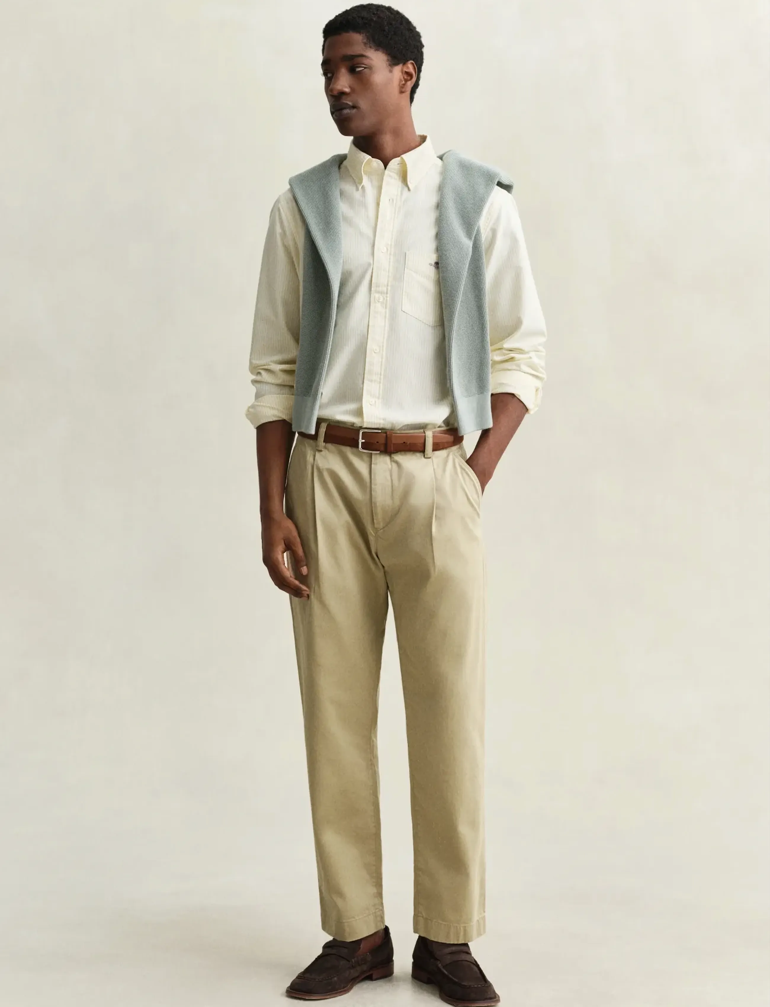 Gant - REG CLASSIC OXFORD STRIPE SHIRT - oxford-hemden - light mustard yellow - 5