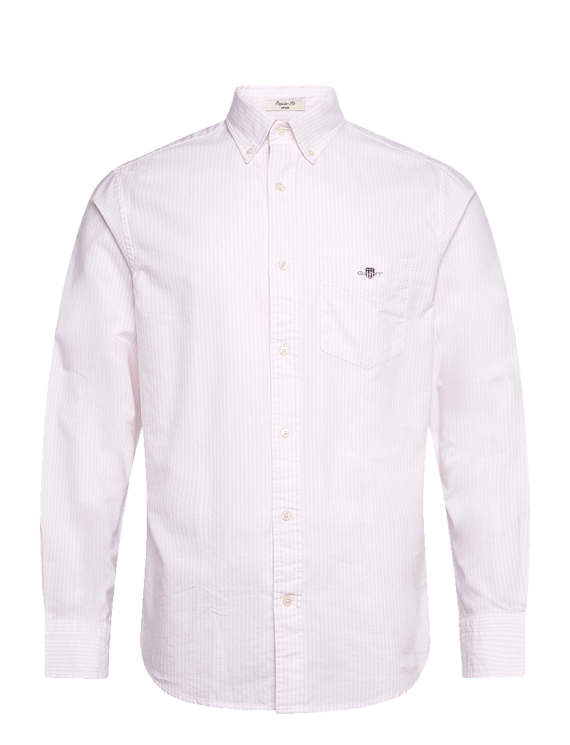GANT - REG CLASSIC OXFORD STRIPE SHIRT - basic-hemden - light pink - 0