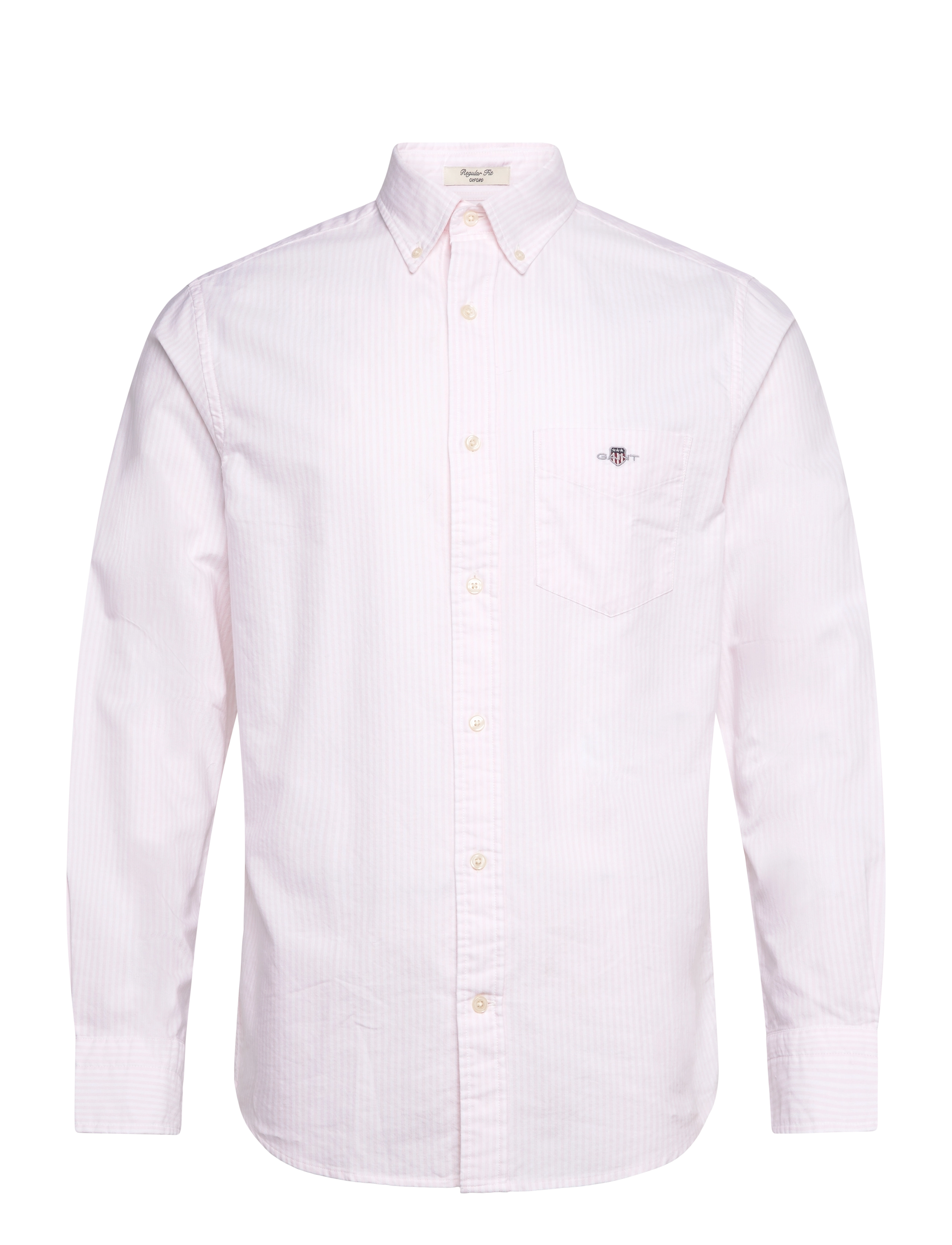 Gant REG CLASSIC OXFORD STRIPE SHIRT - Skjorter - LIGHT PINK / pink/rose